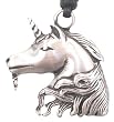 Unicorn Horse Pewter Pendant Necklace