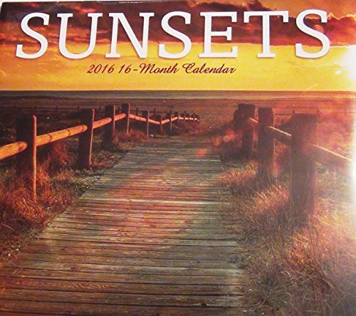 2016 Sunsets 16 Month Wall Calendar