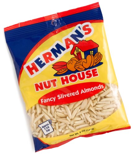 Herman's Nut House Slivered Almonds, 5-Ounce Bags (Pack of 12) by Herman's Nut House
