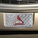 St Louis Cardinals Diamond Metal License Plate