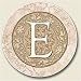 Kitchen & Housewares : AutoCoaster ~ Monogram initial E ~ Tile Drink Coaster for car cupholder - code 572
