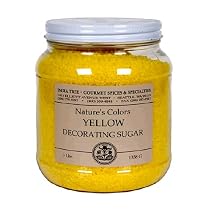 India Tree Sunflower Yellow Decorating Sugar, 3.3  Pounds