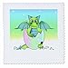 3dRose qs_25408_10 Green Baby Dragon in Cracked Egg-Quilt Square, 25 by 25-Inch