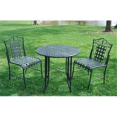 Mandalay Wrought Iron Patio Bistro Set product image