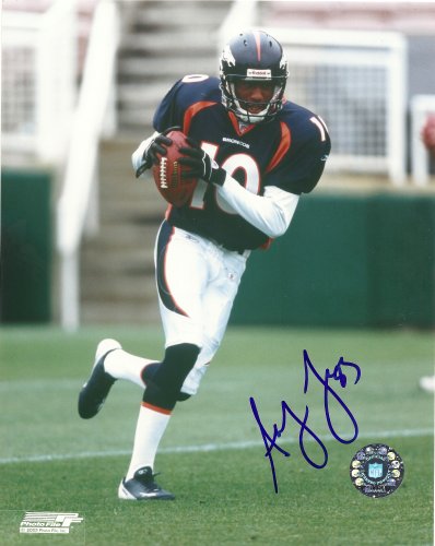 ASLEY LALIE,DENVER BRONCOS,HAWAII WARRIORS,SIGNED,AUTOGRAPHED,8X10 PHOTO,COA, RARE HARD PHOTO TO FIND