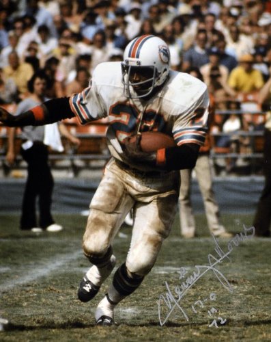 Mercury Morris Miami Dolphins Autographed 16x20 Photo