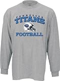 Tennessee Titans -Grey- Stacked Helmet Long Sleeve T-Shirt