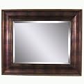 Tortoise Pearl Bead Beveled Mirror Collection - Mahogany