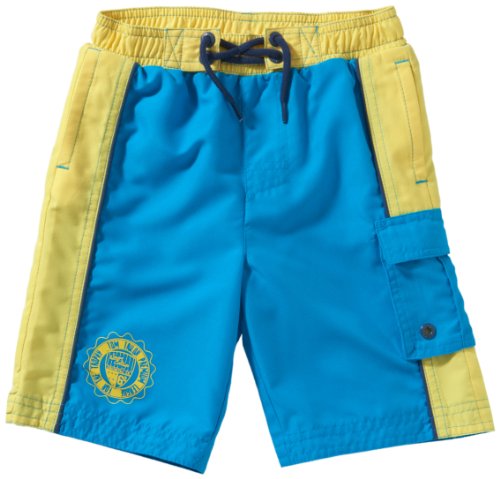 TOM TAILOR Jungen Badeshort 65101966282/beachshort colourblock, Gr. 98/104, T&uuml;rkis (6100) Preisvergleich