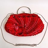 Elegant Chinese Shoulder Hand Bag Purse Clutch Red