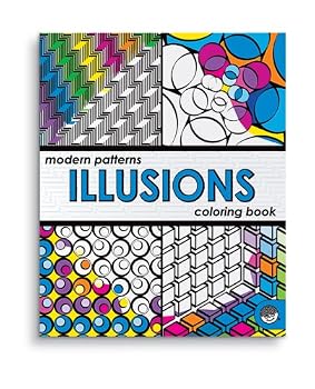 Modern Patterns - Illusions - Coloring Book