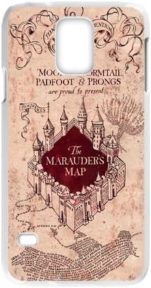 Harry Potter Hogwarts Marauders Map Pattern Cool Personalized Case For Samsung Galaxy S5 - Custom Personalized Hard Plastic Phone Case Shell Back Cover Protective Case
