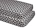 Bacati Love Diamond 2 Piece Crib/Toddler Fitted Sheet, Grey/White