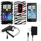 GTMax 4 pc Accessory Bundle Kit for Sprint HTC Evo 3D - Combo Set Includes: ....
