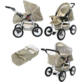 Tako Drifter in limited edition cream --> foldable 2 in 1 pram & pushchair /comes with raincover, footmuff, baby bag, carrycot
