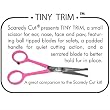 TINY TRIM ball tipped small pet grooming scissor 4.5" EAR NOSE FACE PAW