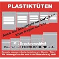 100 St�ck transparente Plastikt�ten 230 x 320 mit Druckverschluss