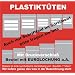 100 St�ck transparente Plastikt�ten 230 x 320 mit Druckverschluss