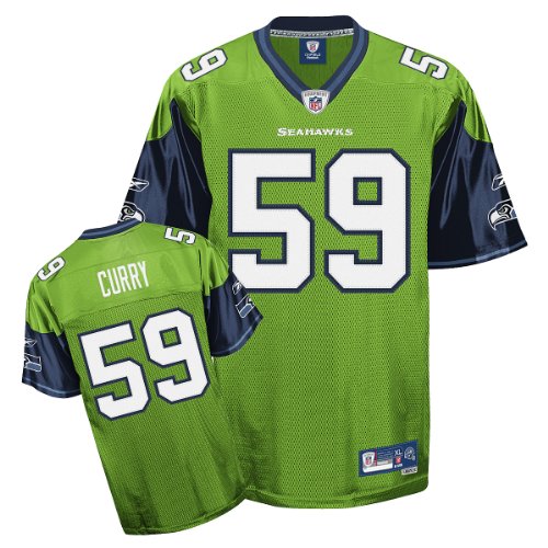 Reebok Seattle Seahawks Aaron Curry Premier Alternate Jersey Large