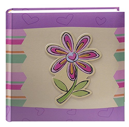 Pioneer photo albums 200-pocket 3-d striped flower applique cover…