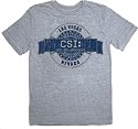 CSI Crime Scene Investigation Las Vegas Badge Gray T-Shirt Tee
