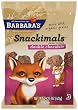 Barbara's Bakery Snackimals Animal Cookies, Double Chocolate, 2.125-Ounce Bags (Pack of 18)
