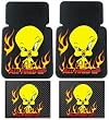 Tweety Bird Flame 4 Pc Floor Mats Set
