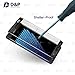 D&P Samsung Galaxy Note 7 3D Curve Fit Tempered Glass Screen Protector,Perfect Fit / Anti-Fingerprint / High-Transparency / Can't Fit All the Cases / Anti-Bubbles / Anti-Scratch[1+1 pack][Black Onyx]
