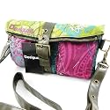 Shoulder bag "Desigual" pink green.