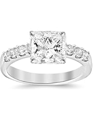 White gold diamond engagement rings amazon
