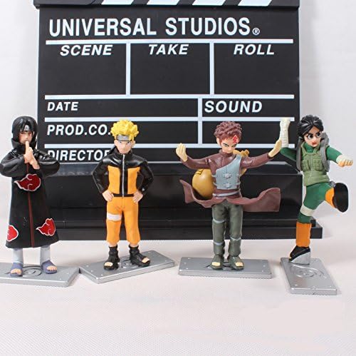 Anime Naruto Uzumaki Naruto Uchiha itachi Gaara Rock Lee PVC Action Figures Collectible Model Toys Dolls 4pcs/set NTFG064