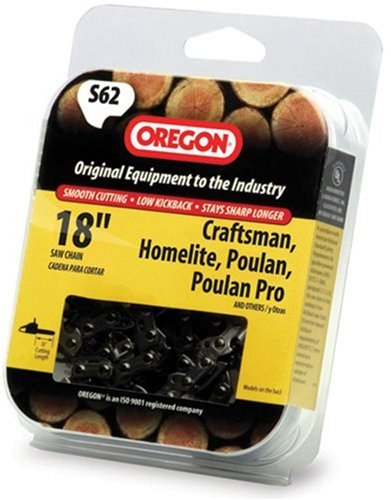 Oregon 18-Inch Semi Chisel Chain Saw Chain Fits Craftsman, Homelite, Poulan #S62