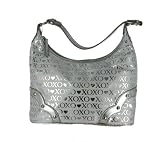 XOXO Understated Foil Shoulder Hobo Handbag Purse Gold