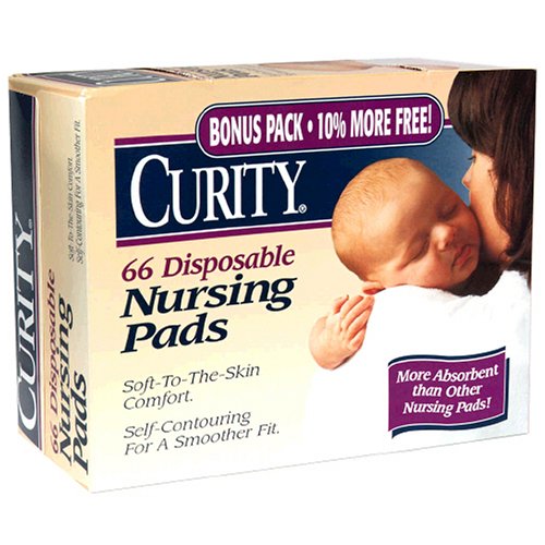 Curity Disposable Nursing Pads, 66 Pads (Pack of 6)