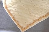3 PCS Quilted Fully Embroidery Bedspreads / Gold King Size