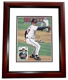 Tom Glavine Autographed Atlanta Braves Beckett Magazine Cover MAHOGANY CUSTOM FRAME