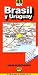 Book Brazil and Uruguay Map by AutoMapa