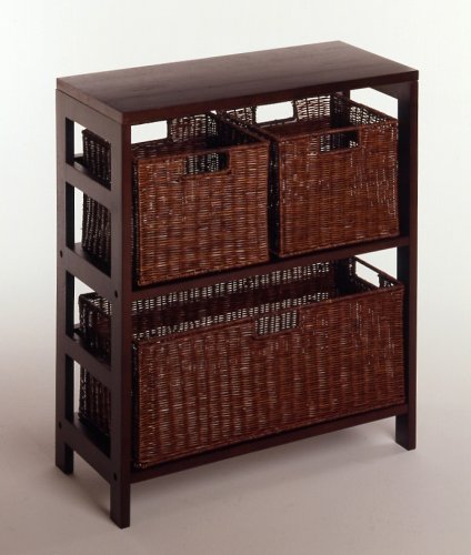 Winsome Leo Shelf / Storage, Book, 2-Tier Wide