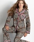 Betsey Johnson Two-Piece Flannel Pajama Set with Heart Pocket