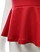 J.TOMSON Women's Short Sleeve And Sleeveless Fitted Peplum Top