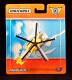 AIRBLADE * YELLOW * Die-Cast Rescue Helicopter MATCHBOX Sky Busters Series