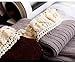 4 Pairs Women Girls Lace Trim Cotton Knit Footed Leg Boot Knee High Stocking