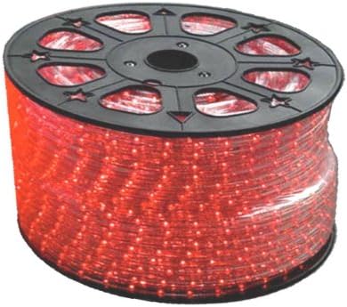 Red LED Round Rope Lights 3/8 inch - 150 feet