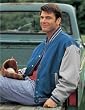 Denim and Twill Letterman Jacket with Quilted Lining