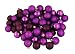 96 Sugar Plum Purple Shatterproof 4-Finish Christmas Ball Ornaments 1.5" (40mm)