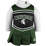 adidas Michigan State Spartans Green Infant Two-Piece Cheerleader Dress