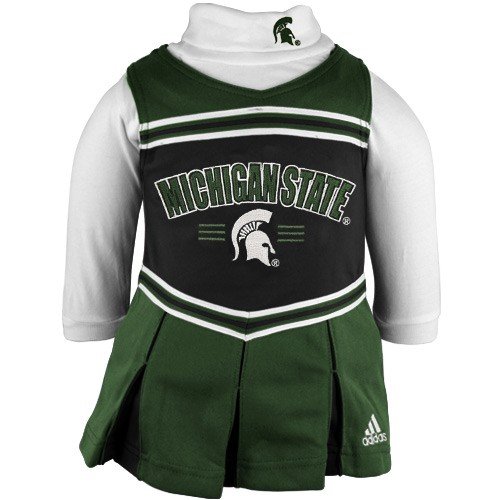 adidas Michigan State Spartans Green Infant Two-Piece Cheerleader Dress