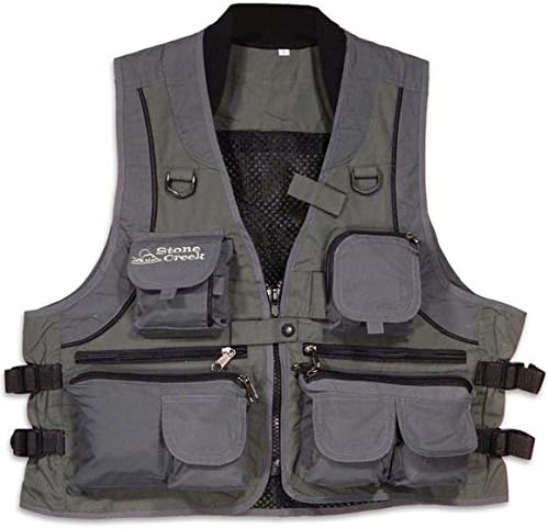 Stone Creek Fishing Vest (GREY/SAGE, S)