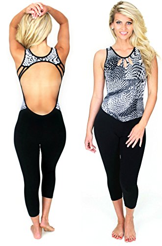 Up Vibe Fitness Wear Brazilian Tina Jumpsuit Yoga Bodysuit Small