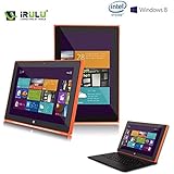 IRULU Window 8.1 OS Tablet, Intel Baytrail-T CPU Quad Core 2 in 1 Convertible Laptop&Tablet, 10.1 inch 1280*800 HD IPS Touch Screen, Free Office 365, Free 1 TB Skydrive & Free 1H Skype Call/Month, 7800mAh 2GB RAM 32GB Storage, HDMI, Bluetooth 4.0 ( Orange Frame with Free Detachable Keyboard )